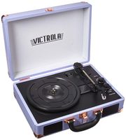 Victrola Vintage 3-Speed Bluetooth Suitcase Turntable with Speakers, Lavender