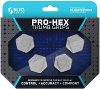 Sliq Gaming PS4 Pro-Hex Thumb Stick Grips - PlayStation 4 - Gray