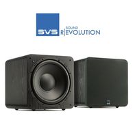 1 Pair (2 pieces) SVS SB-1000 - 12", 300 Watt DSP Controlled, Sealed Box Subwoofer (Black Ash) Bundle