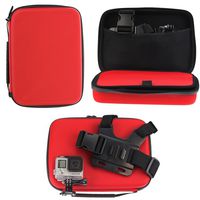 Navitech Red Shock Proof Hard Storage Case/Cover Compatible with The GoPro Hero 4 Session