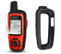 Garmin inReach Explorer+ Hiking Armor GPS Bundle | with PlayBetter Protective Silicone Case & Screen Protectors (3-Pack) | Belt Clip, Carabiner Clip | GEOS, Weather, Messaging