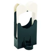 Panduit RER.75-S6-X Elastic Retainer, Nylon 6.6, #6 Screw, 0.75-Inch Bundle, Black Base, White Arm (10-Pack)