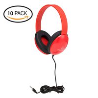 Heavy-Duty Kids' Headphone w/ Tangle-Free Fabric Cord (pack of 10)