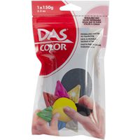 DAS Color Modeling Clay 150g (5.3oz) Air-Hardening in Resealable Bag, Black (003980)