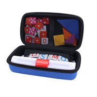 Aenllosi Storage Organizer Case for Osmo Genius Kit, fits OSMO Base/Starter/Numbers/Words/Tangram/Coding Awbie Game (for OSMO Genius Set, Blue)