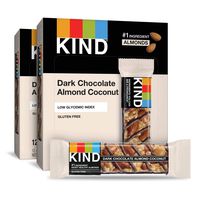 KIND Bars, Dark Chocolate Almond Coconut, Gluten Free, 1.4 Ounce Bars, 24 Count