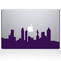 The Decal Guru Philadelphia City Skyline Decal Vinyl Sticker, 15" MacBook Pro (2015 & Older Models), Lavender (2313-MAC-15P-LAV)