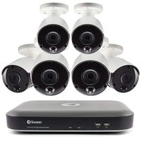 Swann 8-Channel 4K DVR Surveillance System with 2TB Hard Drive, 6-Camera 4K Indoor/Outdoor Cameras