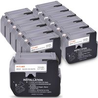 MYTONER 12-Pack 12mm M-K231 MK231 M231 M-K231S M-K 231 M Tape Compatible with Brother P-Touch Label Tapes Black on White for Brother PTouch Label Maker PT-90 PT-M95 PT-45M PT-65,0.47 Inch × 26.2 Feet
