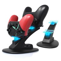 Charging Dock for Nintendo Switch Pro Controller,FYOUNG High-Speed Charger Station Stand for Nintendo Switch Pro Controller with Dual USB Ports and a USB Cable - Black