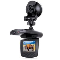 Dash Cam SHARPER IMAGE Car Dashboard Camera Recorder for Driving, Motion Sensor Automatically Records Video, Wide Angle Lens with 270° Pivot, LCD Screen, Day and Night Modes, Windshield/Mirror Mount