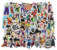 Stickers 100 Pcs , Anime Dragon Ball Cartoon Laptop Stickers Funny Vinyl Decals for Kids Snowboard Skateboard Water Bottles Motorcycle Car No-Duplicate Aesthetic Waterproof Sticker Pack - Dragon Ball