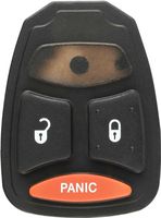 Discount Keyless Replacement 3 Button Button Pad Compatible with Dodge Remotes KOBDT04A