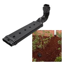 Downspout Adapter Kit LOW PROFILE Extension Drain 2.35" High - NO DIGGING!