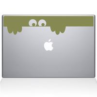 The Decal Guru Peek-a-Boo Monster MacBook Decal Vinyl Sticker - 11" MacBook Air - Gold (1149-MAC-11A-G)