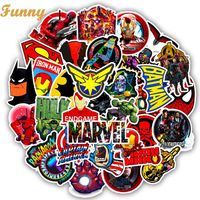 50 PCS Marvel Stickers Avengers Endgame Superheroes Stickers Decal for Snowboard Luggage Car Fridge Laptop Sticker