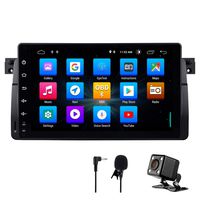 NVGOTEV Android 9.0 Car Stereo Headunit Fits for BMW E46 Radio 9 Inch HD Touch Screen GPS Navigation with Bluetooth WiFi Steering Wheel Control 2GB+32GB