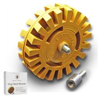 Whizzy Wheel Car Decal and Sticker Remover with Drill Adapter Kit