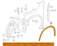 MERCEDES-BENZ 1568852322 GENUINE OEM WHEEL OPNG MLDG