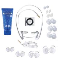 Underwater Audio 100% Waterproofing Compatible with iPod Shuffle, HydroActive Headphones, and AquaGuard (Silver)