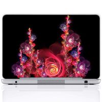 Meffort Inc 17 17.3 Inch Laptop Notebook Skin Sticker Cover Art Decal (Included 2 Wrist pad) - Beautiful Rose