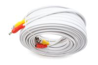 SPT Security Systems 93-VP100W 100' Premade Premium Siamese Power & Video Cable (White)