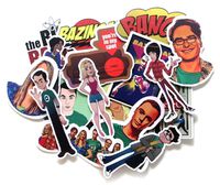 TV Show Themed Big Bang Theory 17 Piece Sticker Decal Set for Kids Adults - Laptop Motorcycle Skateboard Decals
