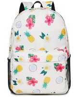 FITMYFAVO Backpack for girls Tropic Pineapple School Backpack for Teen Girls Travel Cute Pineapple Bookbag with Multi Pockets