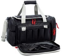 SUNLAND Pistol Range Bag Tactical Shooting Gun Range Bag with Penty of Room for Handguns Lightweight Durable(Black)