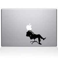 The Decal Guru 1006-MAC-13P-BLA Apple CEO Vinyl Sticker, 13" Macbook Pro (2015 & older), Black