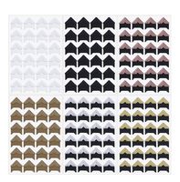 Penta Angel 12 Sheets 6 Colors Photo Corner Stickers Holder Protectors Self Adhesive Photo Mounting Corner Stickers Picture Corners for DIY Scrapbooking Photo Album Personal Journal Diary, 288 Count