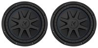 (2) Kicker 44CVX102 Comp VX CVX 10" 2400w Car Subwoofers Subs CVX10-2 44CVX10-2