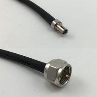 12 inch RGU178 TS-9 MALE to F MALE Pigtail Jumper RF coaxial cable 50ohm High Quality Quick USA Shipping