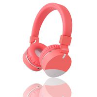 Kids Headphones,Gorsun Wireless Bluetooth Headphones for Kids with Microphone Over Ear Foldable Earphone Children Stereo Headset for Boys Girls Cellphone TV PC Tablets (Pink)