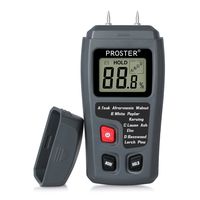 Proster Handheld Wood Moisture Test Meter LCD Moisture Tester for Wood Moisture Detector for Firewood Paper Humidity Measuring Include 9V Battery with 2 Test Probe Pins