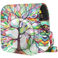 Fintie Protective Case for Fujifilm Instax Mini 70 - Premium Vegan Leather Bag Cover for Fujifilm Instax Mini 70 Instant Film Camera with Removable Adjustable Strap, Love Tree