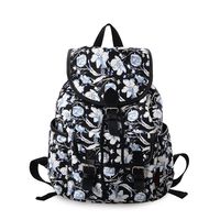 Douguyan Canvas Backpack Girl Casual Shoulder Bag Laptop School Backpack Floral 265