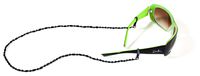 Croakies Cotton Suiters Eyewear Retainer, Black, 14 Inch x 1/2 Inch