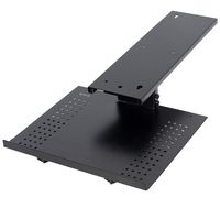 VIVO Black Sliding 19 x 6 inch Tray Track, Adjustable Platform Mounted Under Desk | Laptop Notebook Holder for Office Desk (DESK-AC02A)
