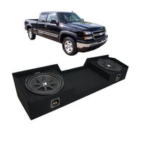 Compatible with 1999-2006 Chevy Silverado Ext Cab Truck Kicker Comp C12 Dual 12" Sub Box Enclosure - Final 2 Ohm
