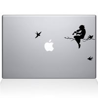 The Decal Guru Moonlight Melodies MacBook Decal Vinyl Sticker - 13" MacBook Pro (2016 & Newer) - Black (0065-MAC-13X-BLA)