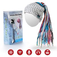 Sunnywoo Bluetooth Hat for Women, Wireless Bluetooth Beanie Musical hat with Stereo Speaker and MIC 4 Hours Working Time for Outdoor Sports,Built-in Mic