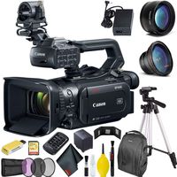 Canon XF405 4K UHD 60P Camcorder with Dual Pixel Autofocus Pro Bundle