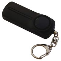 Emergency Personal Alarm Keychain - 130 dB Loud Siren Device with LED Light to Increase Safety - SOS Alert Self Defense Key Chain for Women, Men, Children, Elderly, and Joggers by WETEN, Black