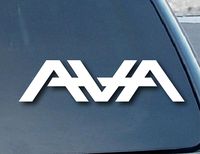 Angels and Airwaves Logo - Vinyl 4" wide (Color: WHITE) decal laptop tablet skateboard car windows stickers