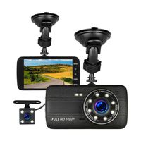 EEEkit Dual Lens Car Camera DVR Video Dash Cam Audio Recorder 1080P Parking Monitor with G-Sensor, Loop Recording, WDR, Parking Guard