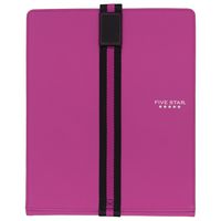 Five Star Tablet Stand / Holder + Notebook Case, Berry (73326)