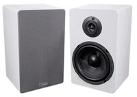 Pair ROCKVILLE RockShelf 64W White 6.5" Home Bookshelf Speakers W/Kevlar Woofers