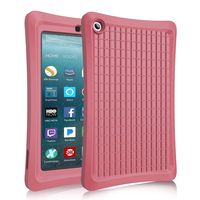 Benazcap Case for All-New 7 Inch Tablet 2019 - Lightweight Rugged Shockproof Anti Slip Soft TPU Case Protective Kids Cover for 2019 Tablet 7 Inch 9th Gen, Plum