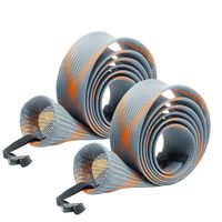 SF Fishing Spinning Rod Socks Braided Mesh Rod Sleeve Cover Protector Pole Gloves(Gray/Orange/2PCS)
